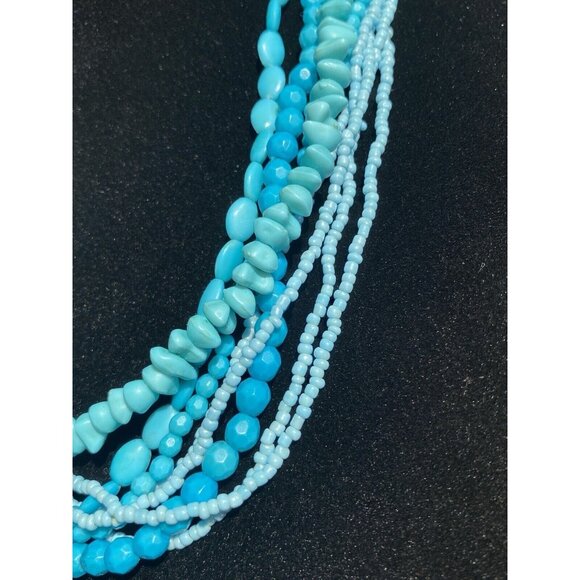 9 Strands Turquoise Style Necklace Vintage Necklace Antique Necklace - Picture 16 of 16